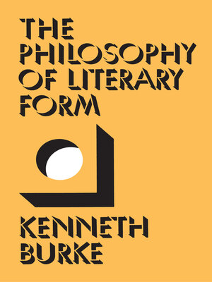 cover image of The Philosophy of Literary Form